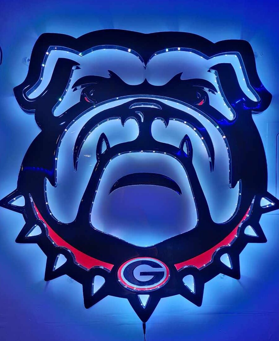 Georgia Bulldogs LED Sign | White and Sons Custom Creations